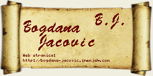 Bogdana Jačović vizit kartica